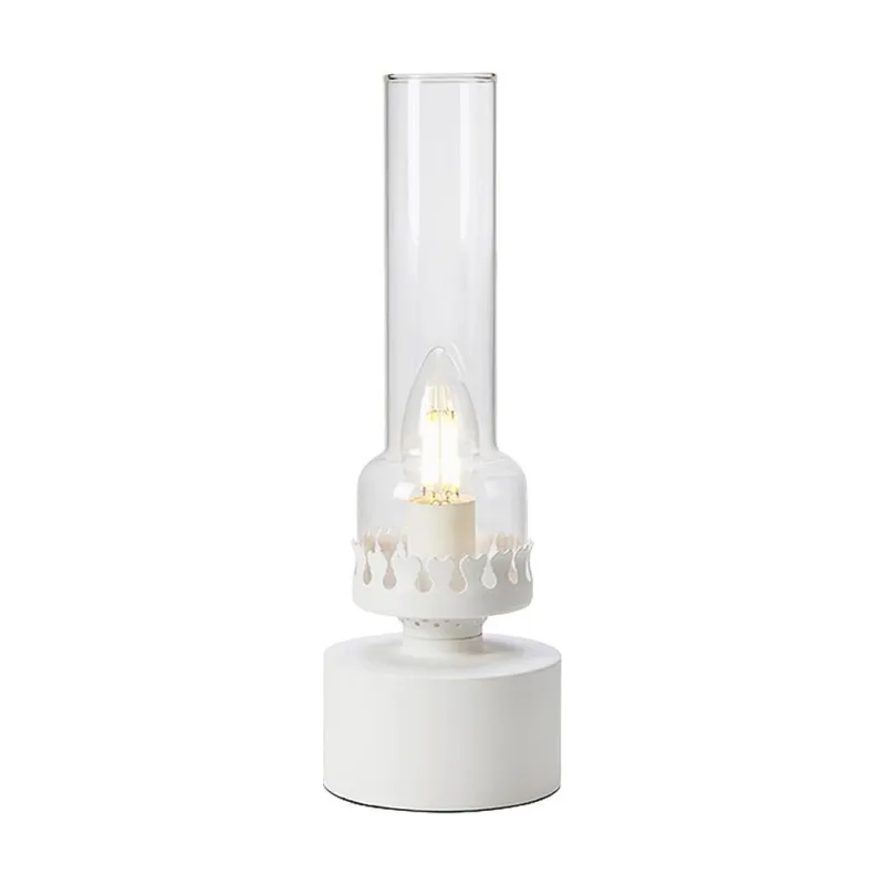 Lampa stołowa szklana Kandella przezroczysty / biały Markslojd Tylko dziś