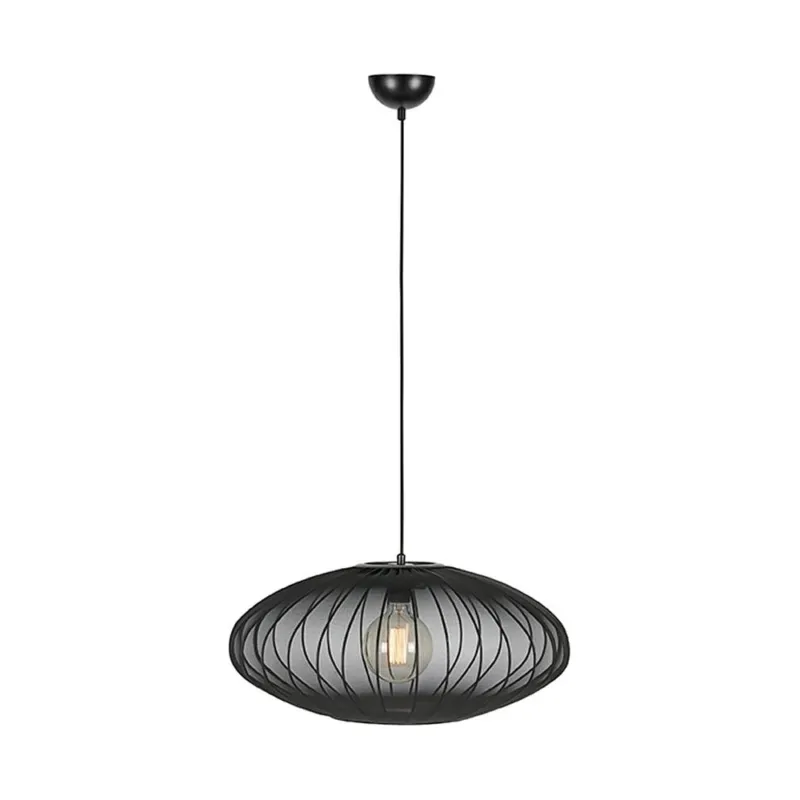 Super okazja Lampa wisząca z abażurem Florence 60cm czarna Markslojd