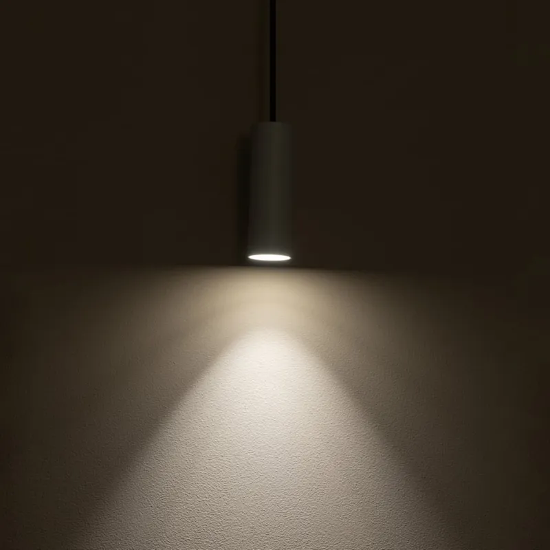 Najlepsza cena Lampa wisząca tuba Fourty 4cm H12,3cm szara Nowodvorski