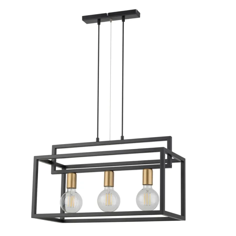 Loftowa lampa wisząca Aurora 3-płomienna Hit cenowy