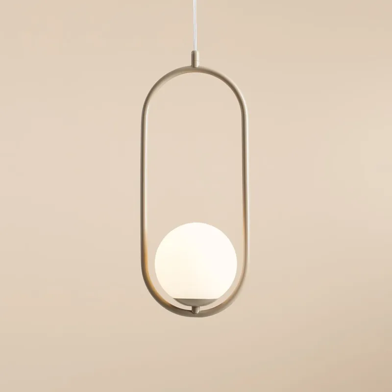 Lampa wisząca Moss w neutralnej kolorystyce Tylko do końca tygodnia