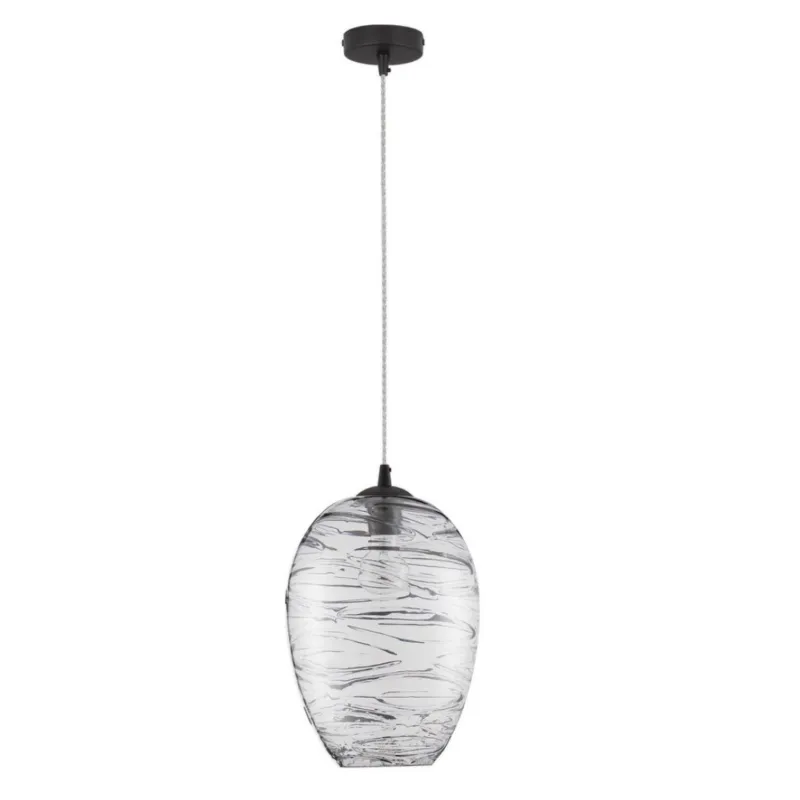 Oferta Ozdobna lampa wisząca Bambu B z transparentnym kloszem