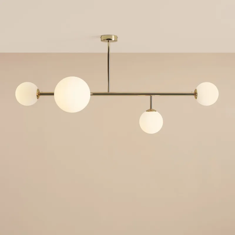 Wyprzedaż Złota lampa przysufitowa Floki