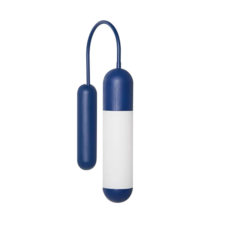 Taniej Granatowa lampa ścienna Funsui