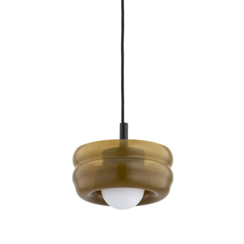 Bursztynowa lampa wisząca z dekoracyjnym kloszem Tevo Wybór klientów