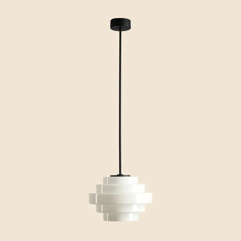 Szklana lampa sufitowa w stylu retro Filo ⌀14 Nowość