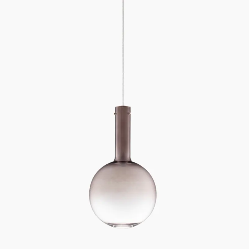 Brązowa lampa wisząca Torcena ze szklanym kloszem Bezpieczna płatność