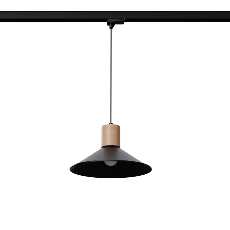 Lampa wisząca do systemu szynowego JAGA czarna E27 Premium