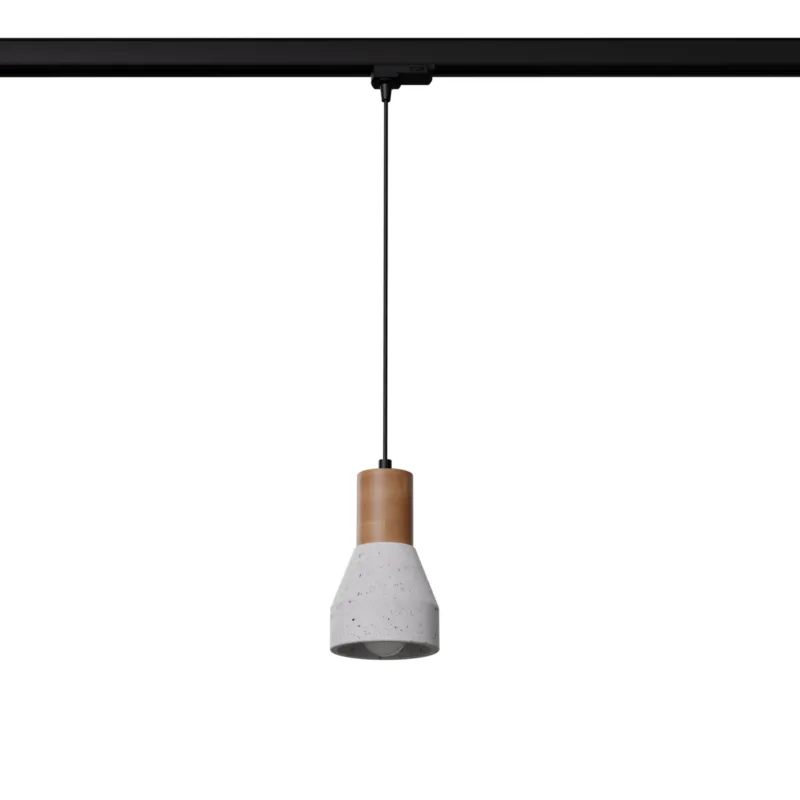 Lampa wisząca do systemu szynowego QUBIC szara E27 4000K 7,5W 690lm B Promocja