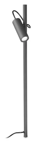 Antracytowa lampa stojąca zewnętrzna regulowany klosz Ideal Lux 251226 Hub pt h074 LED 4.5W 3000K Ostatnia szansa