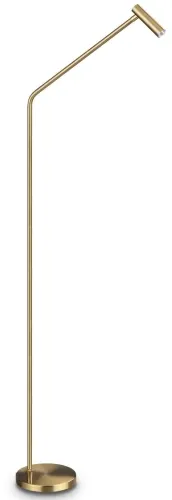 Super okazja Metalowa lampa podłogowa regulowana szczotkowany mosiądz Ideal Lux 295503 Easy pt LED 3.5W 3000K