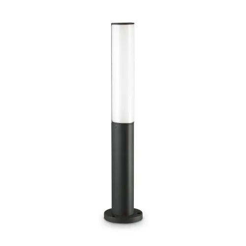 Czarna lampa zewnętrzna owalny słupek ogrodowy Ideal Lux 322261 Etere pt 3000K LED 9.5W 12cm Hit sprzedaży