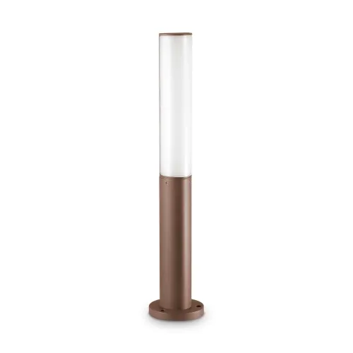 Bezpieczne zakupy Brązowa lampa zewnętrzna owalny słupek ogrodowy Ideal Lux 269160 Etere pt 3000K LED 9.5W 12cm