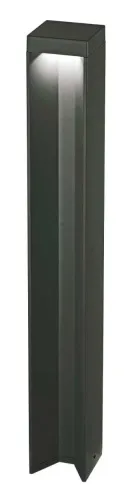 Szybka dostawa Czarna lampa zewnętrzna ogrodowa słupek Ideal Lux 306872 Kurt pt 3000K LED 12W