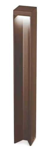 Dodaj do koszyka Brązowa lampa zewnętrzna ogrodowa słupek Ideal Lux 306858 Kurt pt 3000K LED 12W