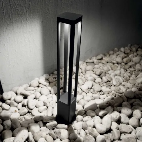 Antracytowa zewnętrzna lampa stojąca słupek ogrodowy ażurowy Ideal Lux 250953 Tifone pt h65 LED 8.5W 3000K Zamów dziś