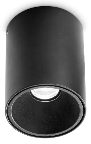 Rabat Czarna lampa sufitowa punktowa walec Ideal Lux 322711 Nitro pl round d10 LED 25W 3000K 10.4cm
