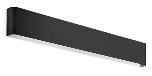 Super okazja Prostokątna czarna lampa ścienna podłużny kinkiet Ideal Lux 307022 Delta ap d061 4000K LED 19.5W