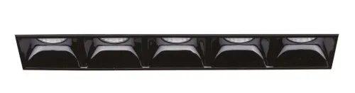 Czarna prostokątna lampa podtynkowa Ideal Lux 267906 Lika fi trimless 12W 4000K LED Oferta limitowana
