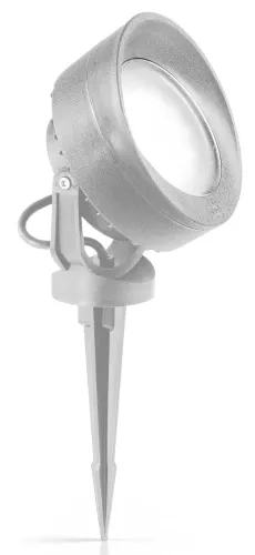 Taniej Szary reflektor zewnętrzny kierunkowy okrągły Ideal Lux 145334 Litio pr1 GX53