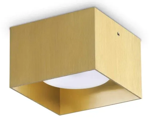 Obniżka ceny Kwadratowa lampa sufitowa mosiądz Ideal Lux 317502 Spike pl1 square GX53