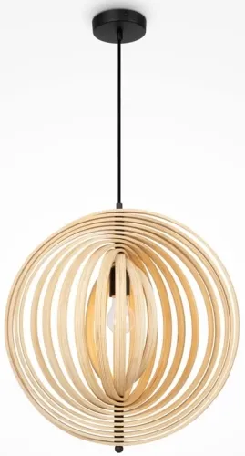 Czarno brązowa lampa wisząca z szerokim kloszem Maytoni MOD197PL-01W1 Roots E27 45cm Nie przegap