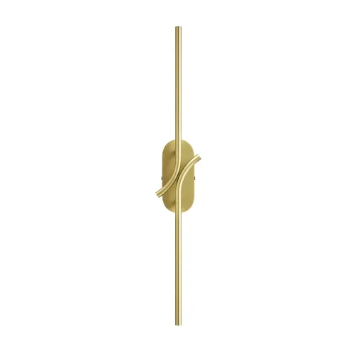 Złoty nowoczesny kinkiet dwie zagięte listwy ledowe Maytoni MOD256WL-L5BS3K1 Renaissance LED 6W 3000K 63cm Cena promocyjna