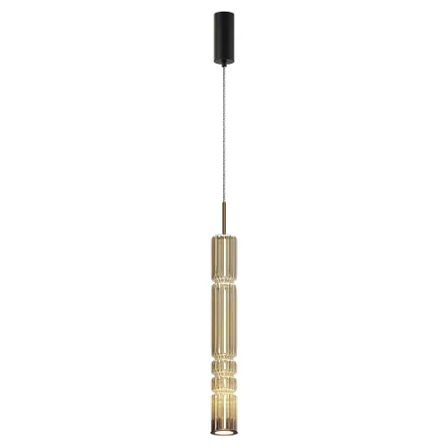 Dodaj do koszyka Złota smukła podłużna lampa wisząca Maytoni MOD272PL-L12BS3K Ordo LED 12W 3000K 8cm