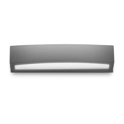 Nowy Antracytowa lampa ścienna zewnętrzna kinkiet prostokątny długi Ideal Lux 092355 Andromeda ap2 2xE27
