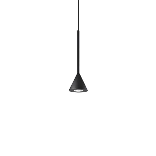 Czarna punktowa lampa wisząca stożek Ideal Lux 328348 Archimede sp cono LED 4W 3000k 9cm Taniej