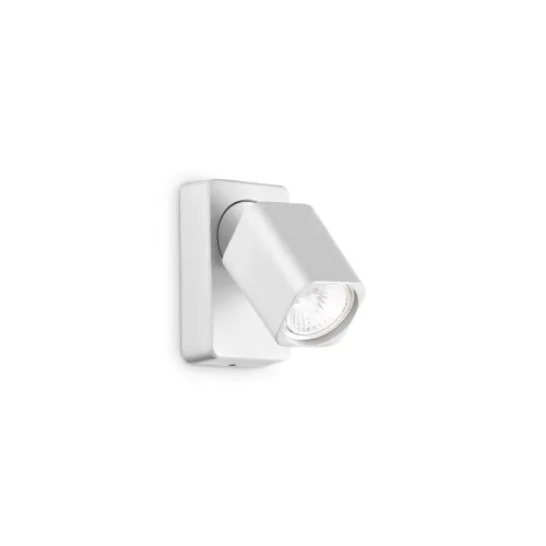 Biała kwadratowa lampa sufitowa punktowa reflektor Ideal Lux 294766 Rudy ap1 square GU10 Wysoka jakość