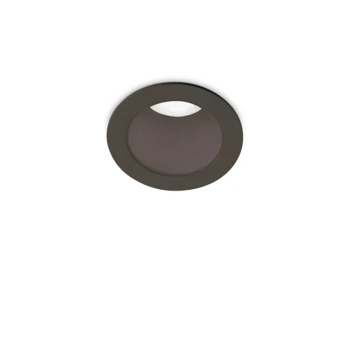 Czarna lampa podtynkowa okrągła punktowa Ideal Lux 327495 Quark fi 5W 3000K LED 4cm Nowość