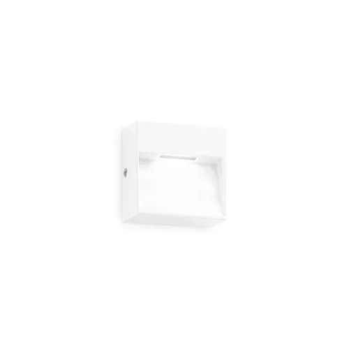 Tylko do końca tygodnia Biały kwadratowy duży kinkiet lampa ścienna Ideal Lux 328638 Dedra ap big LED 1.5W 3000k