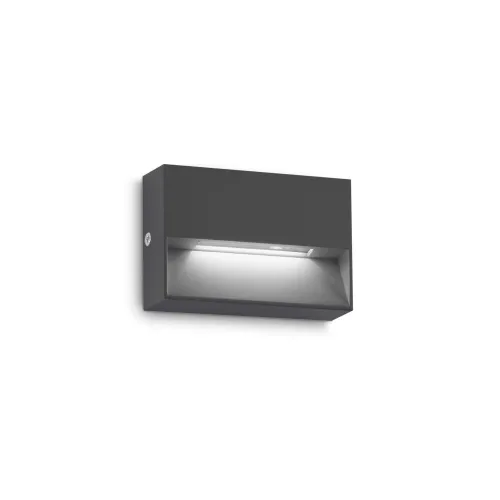 Antracytowa lampa ścienna mały kinkiet Ideal Lux 328645 Dedra ap small LED 1.5W 3000k Szybka wysyłka