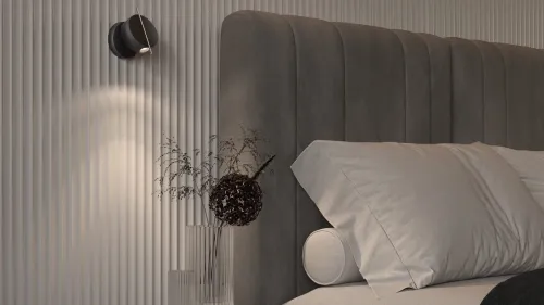 Czarno złoty nowoczesny regulowany kinkiet Maytoni MOD180WL-L4B3K Nuance LED 4W 3000K Nowość