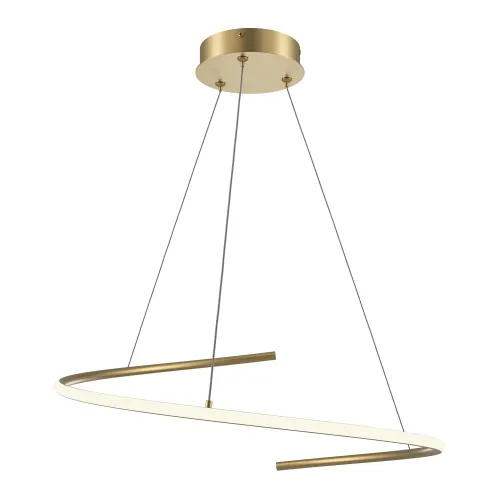 Tylko dziś Nowoczesna złota ledowa lampa wisząca spiralna Maytoni MOD242PL-L33BSK Curve LED 31W 3000K-4000K 60cm