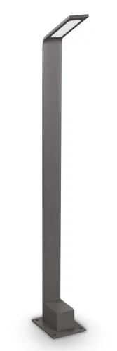 Antracytowa zewnętrzna lampa stojąca Ideal Lux 268422 Agos pt h80 LED 6.5W 4000k 80cm Kup online
