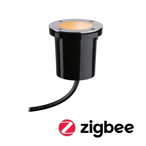 Bestseller Oprawa dogruntowa do zestawu Plug & Shine Floor SH Zigbee RGBW 4.6W IP65 RGBW 24V czarny / metal Paulmann PL94588