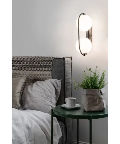 Lampa ścienna Kinkiet UMMO KOE12000 Koban E 2xG9 czarny Zniżka