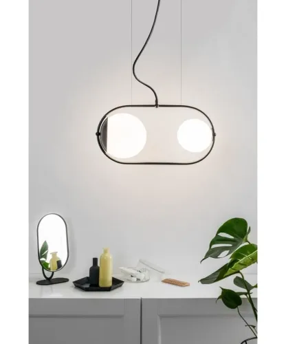 Lampa Wisząca UMMO KOA222P0 Koban A 2xG9 czarny Nowy