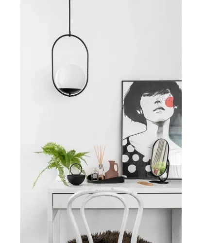 Lampa Wisząca UMMO KOB122P0 Koban B E27 czarny Nowość