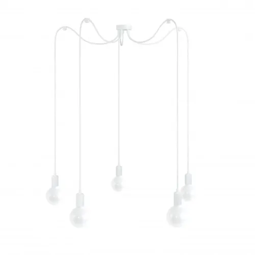 Lampa Wisząca Kolorowe Kable LMMLX5B116 Multi Metal Line 5xE27 biały Dodaj do koszyka