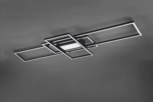 Lampa Sufitowa Plafon nowoczesny Trio 620010442 Irvine LED 60W pilot zmiana barwy ściemniacz 42cm x 105cm czarny Zamów teraz