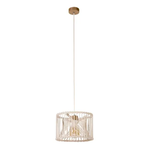 Lampa wisząca mały abażur pleciony ze sznurka kremowy boho Britop 184617174 Reve 1xE27 30cm Oferta czasowa