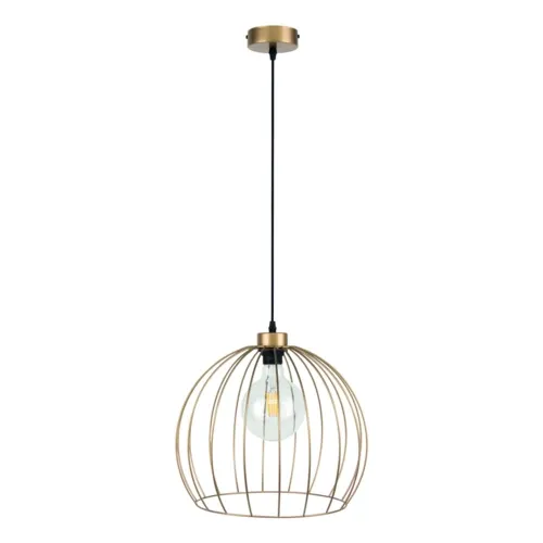 Lampa wisząca złota metalowa osłona żarówki kulisty abażur loft skandynawska Britop 18811920 Coop 1xE27 37cm Oferta