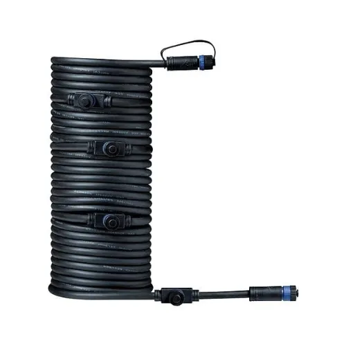 Przewód połączeniowy Plug & Shine 10m 1in-5out IP68 czarny / tworzywo sztuczne Paulmann PL93930 Ekspresowa dostawa