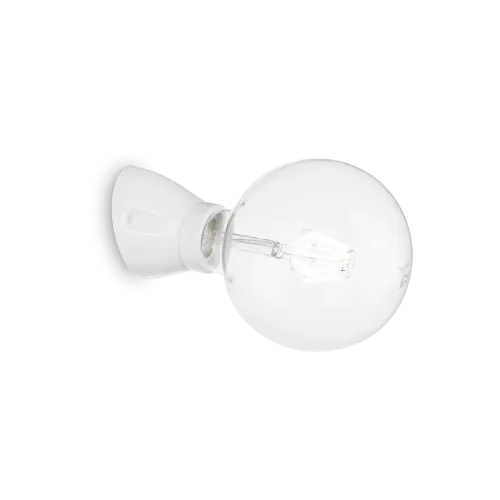 Ostatnia szansa Biały ceramiczny kinkiet lampa ścienna Ideal Lux 180298 Winery E27