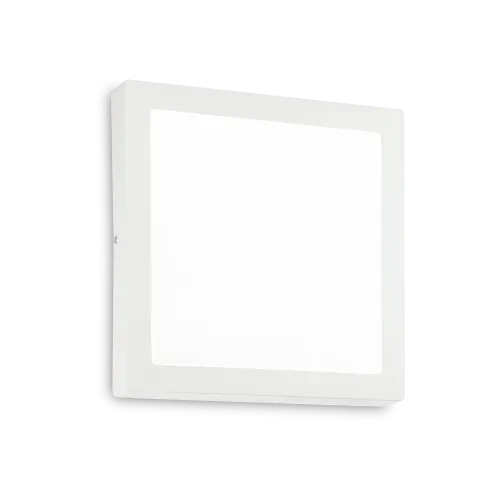 Biała kwadratowa płaska lampa ścienna sufitowa Ideal Lux 240374 Universal Square LED 36W 3900LM 3000K 40cm Cena promocyjna