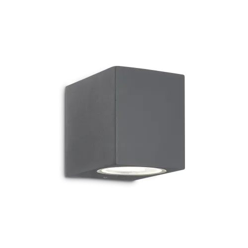Antracytowa zewnętrzna lampa ogrodowa kostka kinkiet elewacyjny Ideal Lux 115306 Up G9 IP44 Okazja