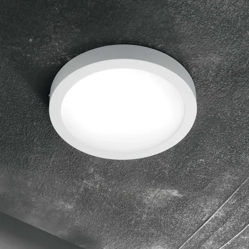 Tylko do końca tygodnia Biała okrągła lampa ścienna sufitowa Ideal Lux 138602 Universal Round LED 19W 1950LM 3000K 22cm x 4cm